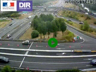<h2>Webcam traffic à Grenoble-sud sur l'autoroute A480. Vue orientée vers l'entrée et la sortie de Grenoble</h2>
