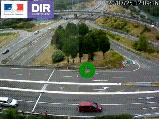 <h2>Webcam traffic à Grenoble-sud sur l'autoroute A480. Vue orientée vers l'entrée et la sortie de Grenoble</h2>