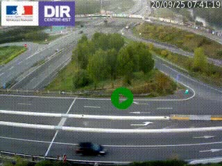 <h2>Webcam traffic à Grenoble-sud sur l'autoroute A480. Vue orientée vers l'entrée et la sortie de Grenoble</h2>