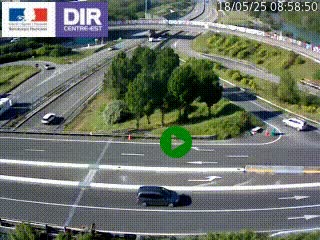 <h2>Webcam traffic à Grenoble-sud sur l'autoroute A480. Vue orientée vers l'entrée et la sortie de Grenoble</h2>