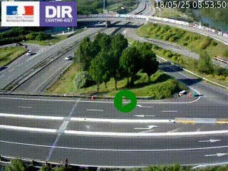 <h2>Webcam traffic à Grenoble-sud sur l'autoroute A480. Vue orientée vers l'entrée et la sortie de Grenoble</h2>