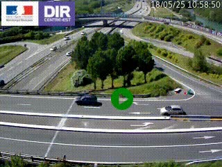 <h2>Webcam traffic à Grenoble-sud sur l'autoroute A480. Vue orientée vers l'entrée et la sortie de Grenoble</h2>
