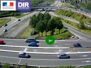 <h2>Webcam traffic à Grenoble-sud sur l'autoroute A480. Vue orientée vers l'entrée et la sortie de Grenoble</h2>