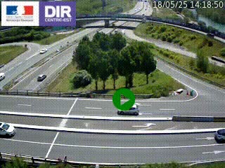 <h2>Webcam traffic à Grenoble-sud sur l'autoroute A480. Vue orientée vers l'entrée et la sortie de Grenoble</h2>