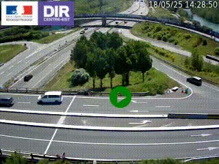 <h2>Webcam traffic à Grenoble-sud sur l'autoroute A480. Vue orientée vers l'entrée et la sortie de Grenoble</h2>