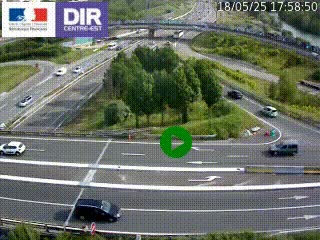 <h2>Webcam traffic à Grenoble-sud sur l'autoroute A480. Vue orientée vers l'entrée et la sortie de Grenoble</h2>