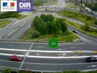 <h2>Webcam traffic à Grenoble-sud sur l'autoroute A480. Vue orientée vers l'entrée et la sortie de Grenoble</h2>