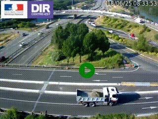 <h2>Webcam traffic à Grenoble-sud sur l'autoroute A480. Vue orientée vers l'entrée et la sortie de Grenoble</h2>
