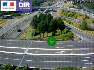 <h2>Webcam traffic à Grenoble-sud sur l'autoroute A480. Vue orientée vers l'entrée et la sortie de Grenoble</h2>
