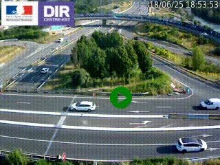 <h2>Webcam traffic à Grenoble-sud sur l'autoroute A480. Vue orientée vers l'entrée et la sortie de Grenoble</h2>