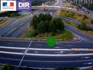<h2>Webcam traffic à Grenoble-sud sur l'autoroute A480. Vue orientée vers l'entrée et la sortie de Grenoble</h2>