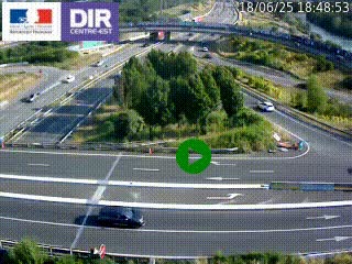 <h2>Webcam traffic à Grenoble-sud sur l'autoroute A480. Vue orientée vers l'entrée et la sortie de Grenoble</h2>