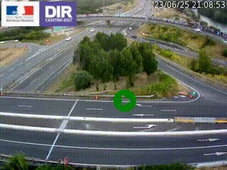 <h2>Webcam traffic à Grenoble-sud sur l'autoroute A480. Vue orientée vers l'entrée et la sortie de Grenoble</h2>