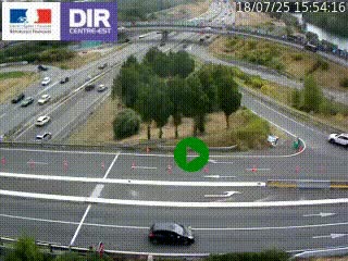 <h2>Webcam traffic à Grenoble-sud sur l'autoroute A480. Vue orientée vers l'entrée et la sortie de Grenoble</h2>