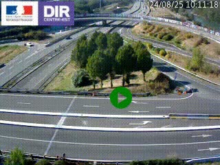 <h2>Webcam traffic à Grenoble-sud sur l'autoroute A480. Vue orientée vers l'entrée et la sortie de Grenoble</h2>