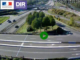 <h2>Webcam traffic à Grenoble-sud sur l'autoroute A480. Vue orientée vers l'entrée et la sortie de Grenoble</h2>