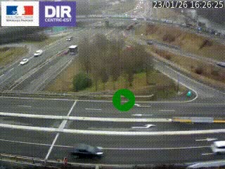 <h2>Webcam traffic à Grenoble-sud sur l'autoroute A480. Vue orientée vers l'entrée et la sortie de Grenoble</h2>