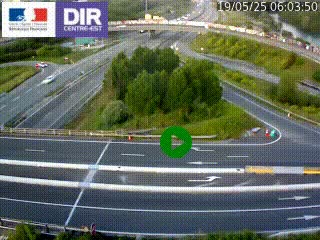 <h2>Webcam traffic à Grenoble-sud sur l'autoroute A480. Vue orientée vers l'entrée et la sortie de Grenoble</h2>