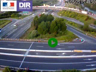 <h2>Webcam traffic à Grenoble-sud sur l'autoroute A480. Vue orientée vers l'entrée et la sortie de Grenoble</h2>