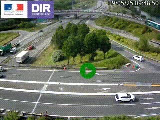 <h2>Webcam traffic à Grenoble-sud sur l'autoroute A480. Vue orientée vers l'entrée et la sortie de Grenoble</h2>