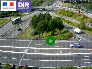 <h2>Webcam traffic à Grenoble-sud sur l'autoroute A480. Vue orientée vers l'entrée et la sortie de Grenoble</h2>