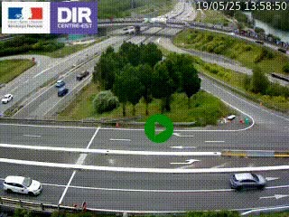 <h2>Webcam traffic à Grenoble-sud sur l'autoroute A480. Vue orientée vers l'entrée et la sortie de Grenoble</h2>