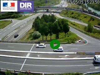 <h2>Webcam traffic à Grenoble-sud sur l'autoroute A480. Vue orientée vers l'entrée et la sortie de Grenoble</h2>