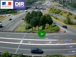 <h2>Webcam traffic à Grenoble-sud sur l'autoroute A480. Vue orientée vers l'entrée et la sortie de Grenoble</h2>