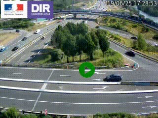 <h2>Webcam traffic à Grenoble-sud sur l'autoroute A480. Vue orientée vers l'entrée et la sortie de Grenoble</h2>