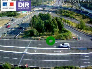 <h2>Webcam traffic à Grenoble-sud sur l'autoroute A480. Vue orientée vers l'entrée et la sortie de Grenoble</h2>