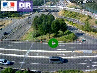 <h2>Webcam traffic à Grenoble-sud sur l'autoroute A480. Vue orientée vers l'entrée et la sortie de Grenoble</h2>