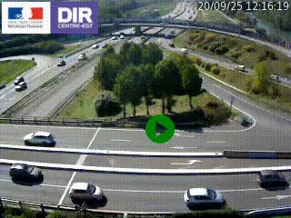 <h2>Webcam traffic à Grenoble-sud sur l'autoroute A480. Vue orientée vers l'entrée et la sortie de Grenoble</h2>