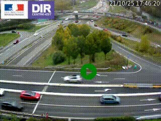 <h2>Webcam traffic à Grenoble-sud sur l'autoroute A480. Vue orientée vers l'entrée et la sortie de Grenoble</h2>