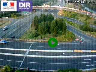 <h2>Webcam traffic à Grenoble-sud sur l'autoroute A480. Vue orientée vers l'entrée et la sortie de Grenoble</h2>
