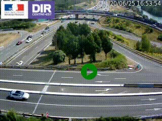 <h2>Webcam traffic à Grenoble-sud sur l'autoroute A480. Vue orientée vers l'entrée et la sortie de Grenoble</h2>