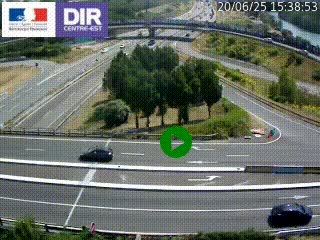 <h2>Webcam traffic à Grenoble-sud sur l'autoroute A480. Vue orientée vers l'entrée et la sortie de Grenoble</h2>