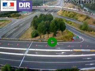 <h2>Webcam traffic à Grenoble-sud sur l'autoroute A480. Vue orientée vers l'entrée et la sortie de Grenoble</h2>