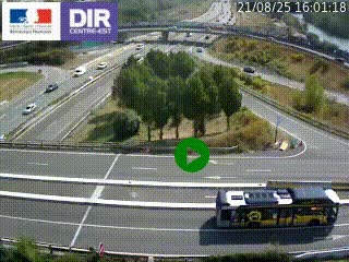<h2>Webcam traffic à Grenoble-sud sur l'autoroute A480. Vue orientée vers l'entrée et la sortie de Grenoble</h2>