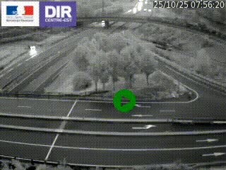 <h2>Webcam traffic à Grenoble-sud sur l'autoroute A480. Vue orientée vers l'entrée et la sortie de Grenoble</h2>