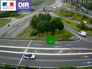 <h2>Webcam traffic à Grenoble-sud sur l'autoroute A480. Vue orientée vers l'entrée et la sortie de Grenoble</h2>