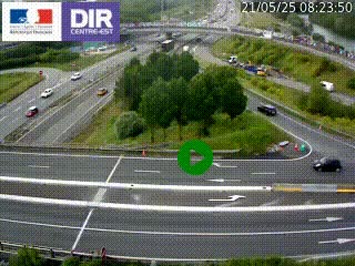 <h2>Webcam traffic à Grenoble-sud sur l'autoroute A480. Vue orientée vers l'entrée et la sortie de Grenoble</h2>