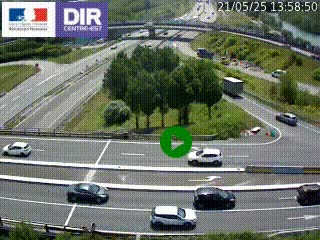 <h2>Webcam traffic à Grenoble-sud sur l'autoroute A480. Vue orientée vers l'entrée et la sortie de Grenoble</h2>