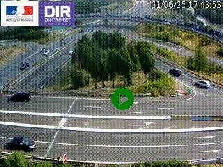 <h2>Webcam traffic à Grenoble-sud sur l'autoroute A480. Vue orientée vers l'entrée et la sortie de Grenoble</h2>