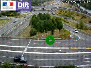 <h2>Webcam traffic à Grenoble-sud sur l'autoroute A480. Vue orientée vers l'entrée et la sortie de Grenoble</h2>