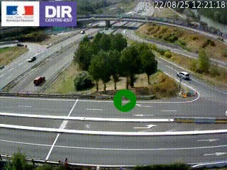 <h2>Webcam traffic à Grenoble-sud sur l'autoroute A480. Vue orientée vers l'entrée et la sortie de Grenoble</h2>