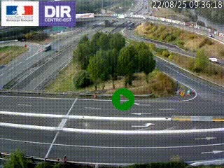 <h2>Webcam traffic à Grenoble-sud sur l'autoroute A480. Vue orientée vers l'entrée et la sortie de Grenoble</h2>