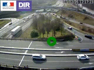 <h2>Webcam traffic à Grenoble-sud sur l'autoroute A480. Vue orientée vers l'entrée et la sortie de Grenoble</h2>