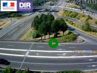 <h2>Webcam traffic à Grenoble-sud sur l'autoroute A480. Vue orientée vers l'entrée et la sortie de Grenoble</h2>