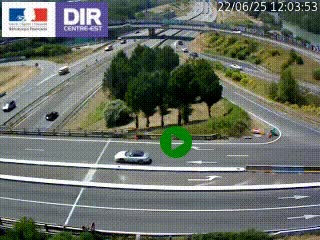 <h2>Webcam traffic à Grenoble-sud sur l'autoroute A480. Vue orientée vers l'entrée et la sortie de Grenoble</h2>