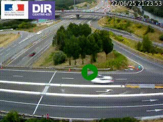 <h2>Webcam traffic à Grenoble-sud sur l'autoroute A480. Vue orientée vers l'entrée et la sortie de Grenoble</h2>